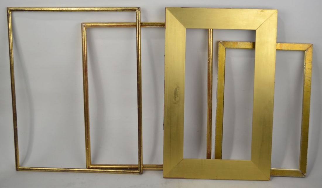 4 ANTIQUE / VINTAGE GILT PAINTING FRAMES LINERS (1 of 7)