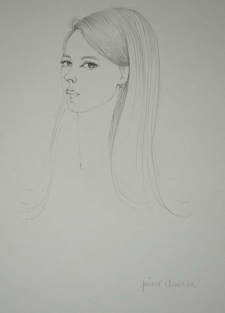 PIERO AVERSA 1928-1990 DRAWING SIGNED (1 of 4)