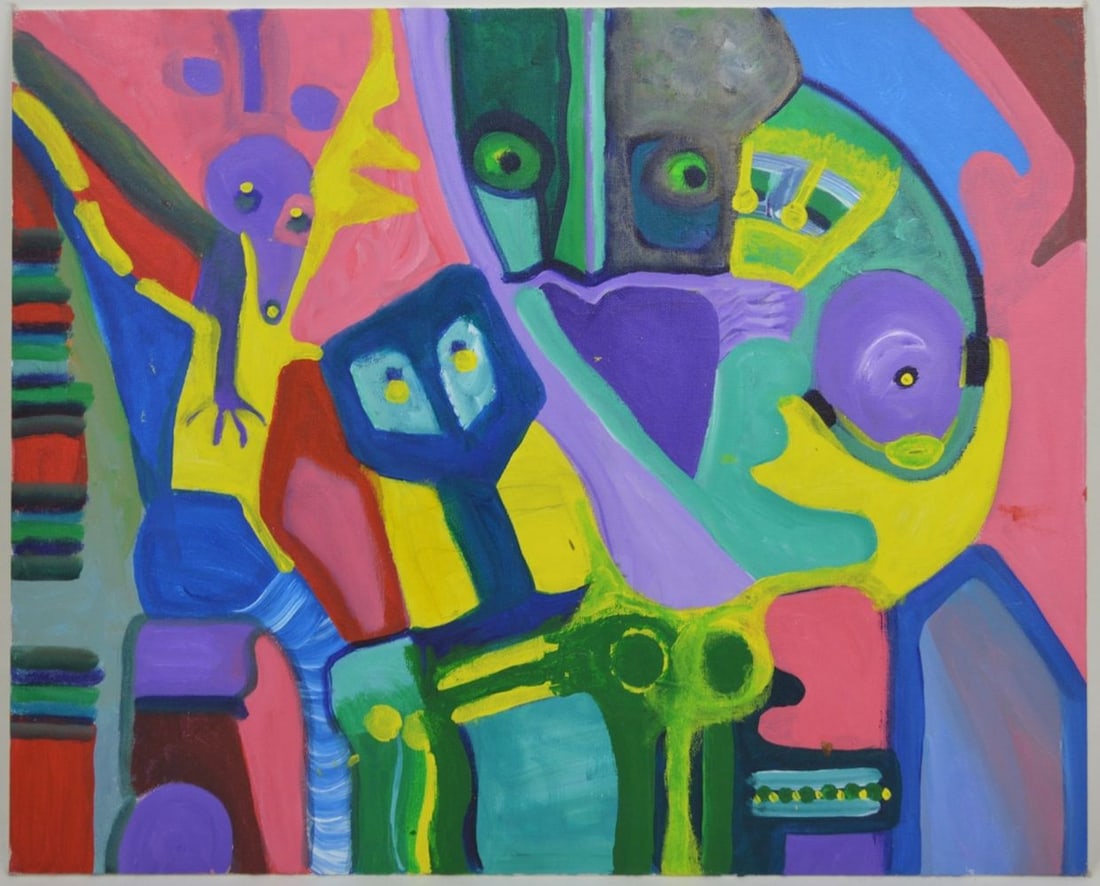 LOUISE ABRAMS ABSTRACT PAINTING (1 of 4)