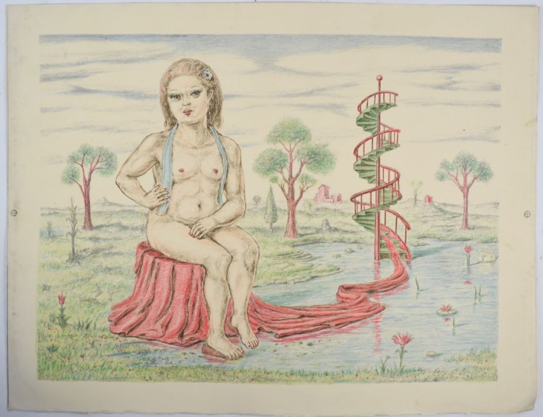 FRENCH SCHOOL MODERNIST LITHOGRAPH (1 of 4)