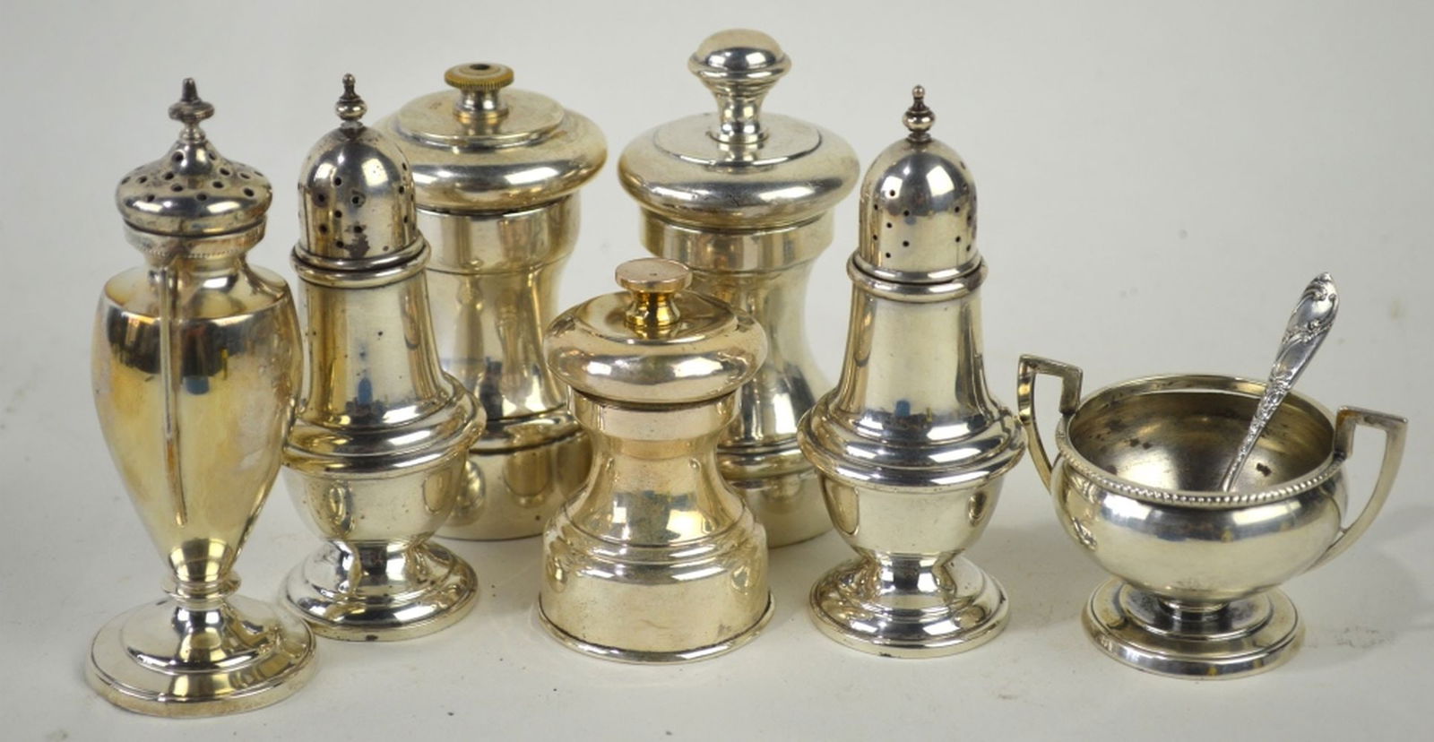 STERLING SILVER SALT & PEPPER GROUP (1 of 5)