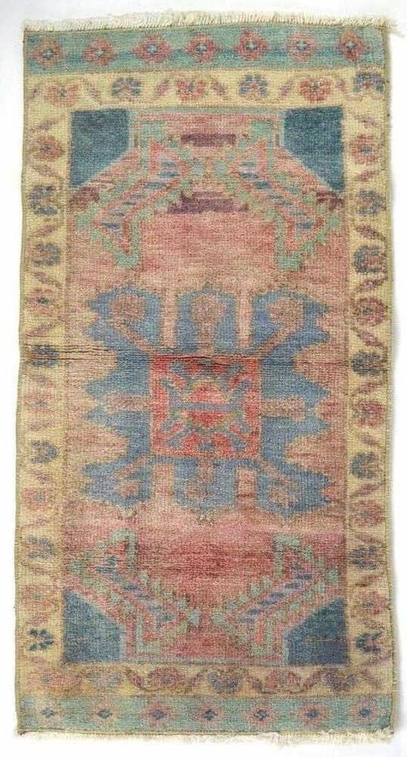 ANTIQUE / VINTAGE ORIENTAL CARPET RUG MAT (1 of 7)