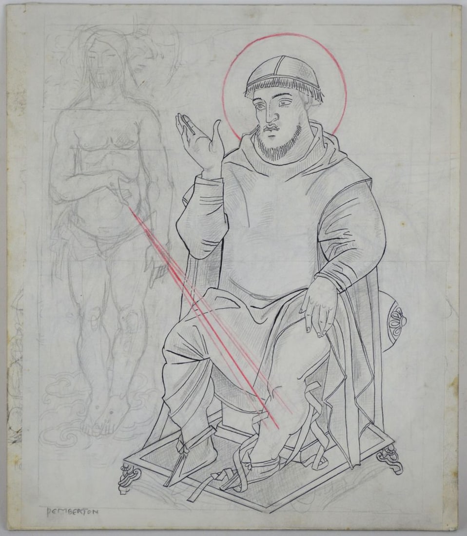 PEMBERTON DRAWING SIGNED (1 of 6)