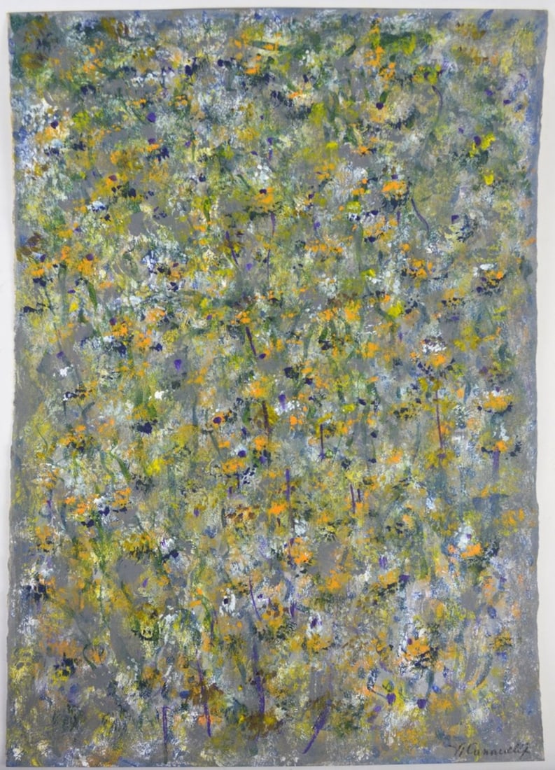 MODERN ABSTRACT EXPRESSIONIST PAINTING SIGNED (1 of 6)