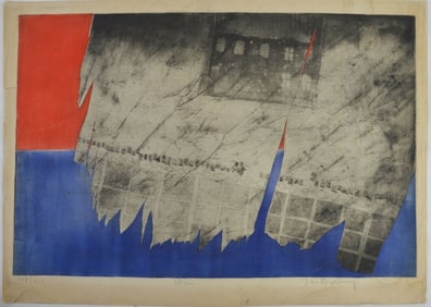 JAN FORSBERG ABSTRACT COLOR LITHGRAPH SIGNED