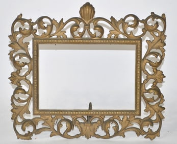 FINE VINTAGE BRASS PICTURE FRAME