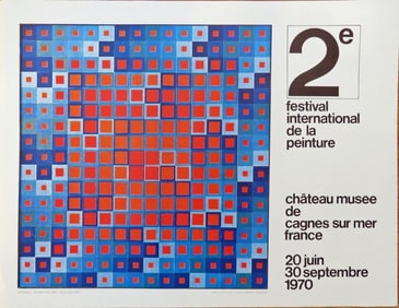 VICTOR VASARELY 1906-1997 EXHIBITION POSTER