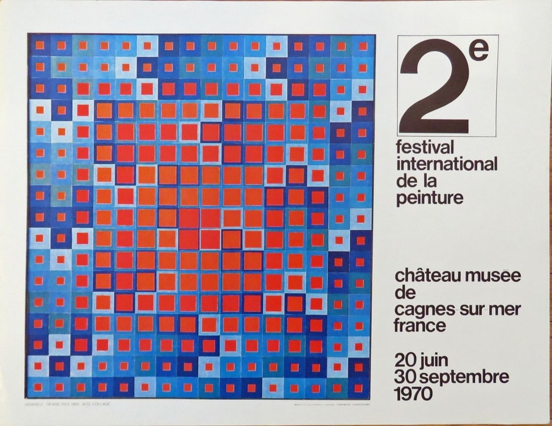 VICTOR VASARELY 1906-1997 EXHIBITION POSTER (1 of 8)