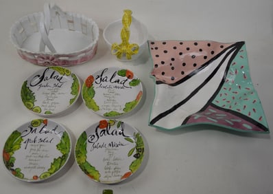 ART POTTERY / PORCELAIN SERVING GROUPING