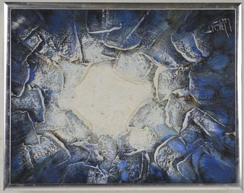 ABSTRACT IMPASTO PAINTING SIGNED