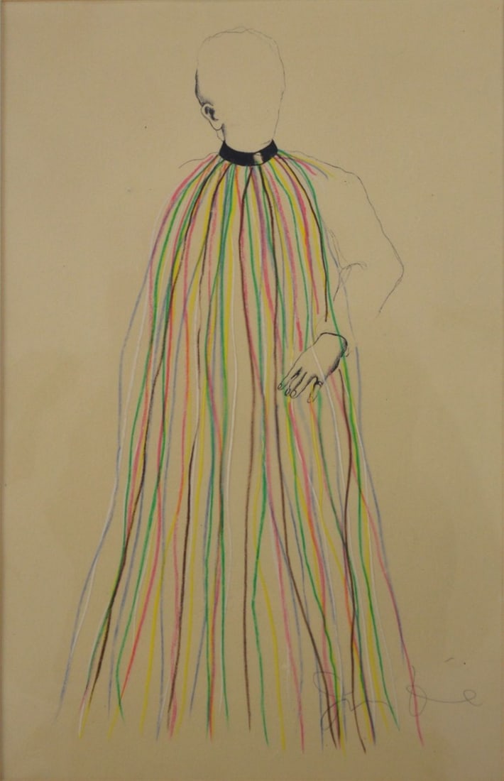JIM DINE DORIAN GRAY MULTI-COLOURED CAPE SIGNED (1 of 4)