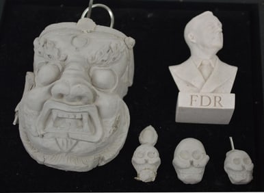 MAQUETTE SCULPTURAL LOT W HOOSIER PATTERN MOLD