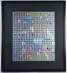 YAACOV AGAM PRINTWORK FRAMED