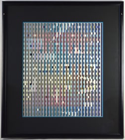 YAACOV AGAM PRINTWORK FRAMED