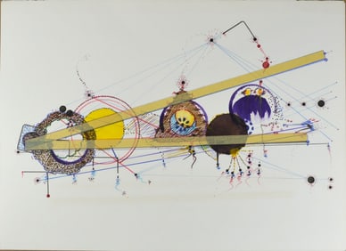 MODERN GEOMETRIC ABSTRACT SIGNED