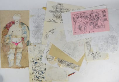 18 PEMBERTON DRAWINGS SKETCHES SIGNED