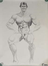 HOMOEROTIC MALE NUDE DRAWING