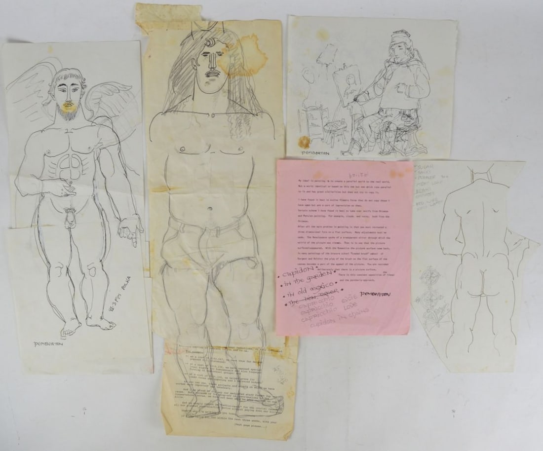 PEMBERTON DRAWINGS SKETCHES PERSONAL (1 of 12)