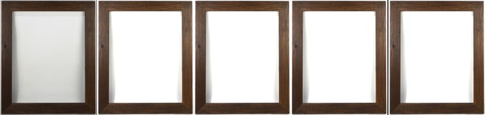 LOT 5 MODERN RUSTIC PATTERN WOOD PAINTING FRAMES