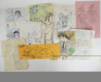 11 PEMBERTON DRAWINGS SIGNED