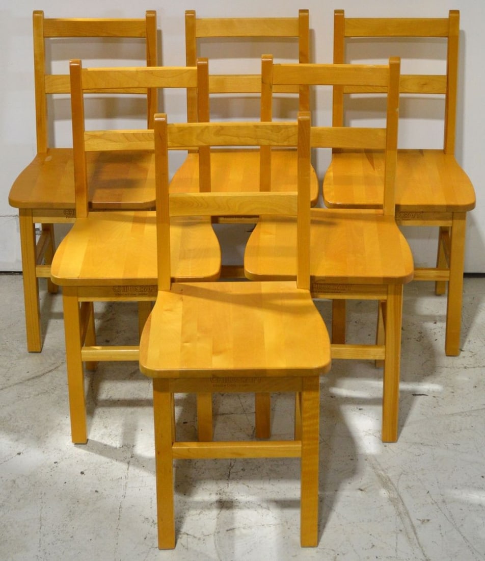SET 6 CHILDCRAFT CHAIRS (1 of 4)