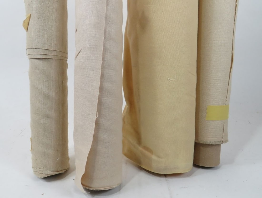 LOT FINE LINEN / COTTON FABRIC BOLTS (1 of 9)