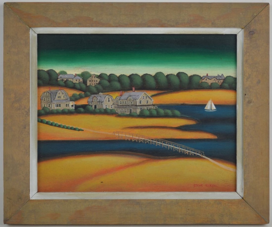 STEVE KLEIN PAINTING SIGNED (1 of 5)