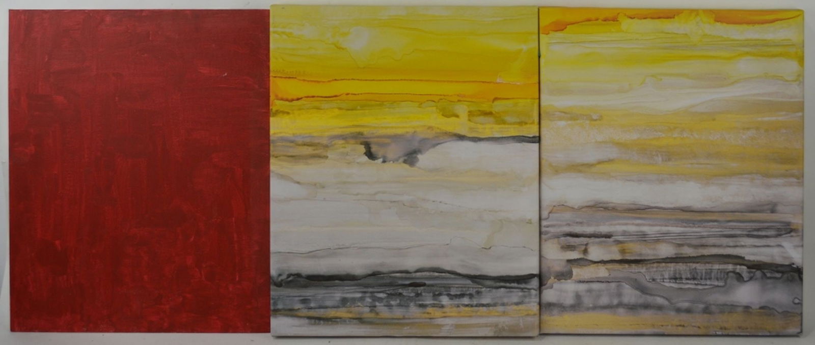 3 MODERN ABSTRACT PAINTINGS (1 of 2)