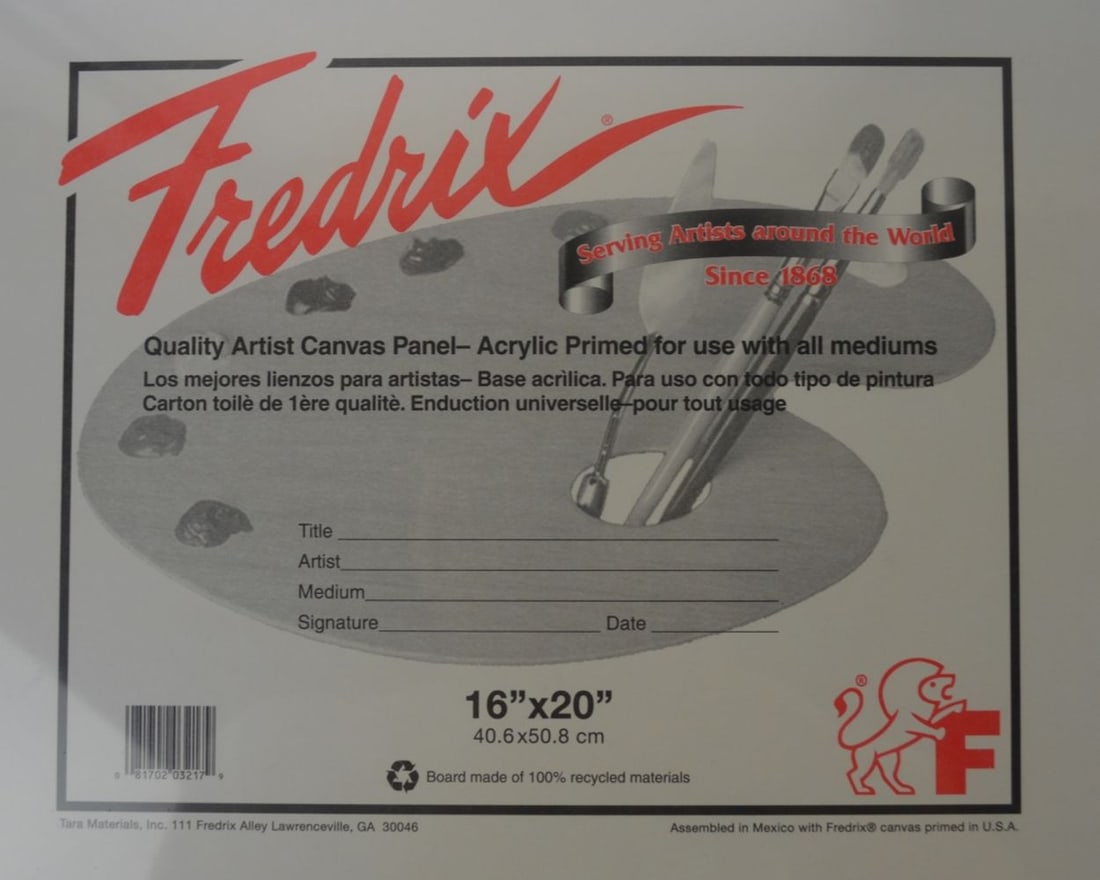 ARTIST PAINTING SUPPLIES 15 FREDRIX CANVAS PANELS (1 of 3)