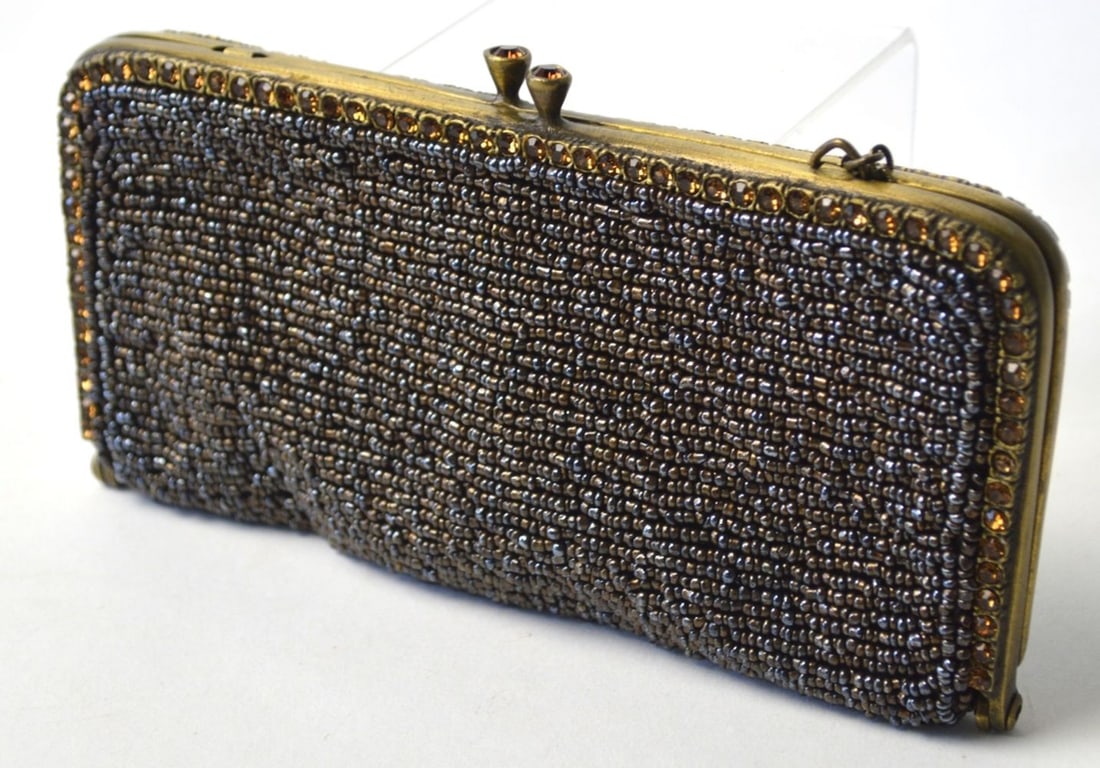2 CLARA KASAVINA BEADED EVENING BAGS CLUTCHES (1 of 11)