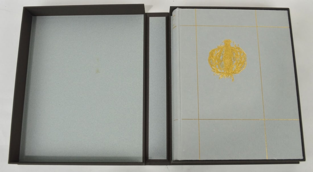 RARE GEHENNA PRESS 1942-1992 SIGNED LEONARD BASKIN: A very rare publication of the "Gehenna Press, The Work of 50 Years 1942-1992". This volume is a very special edition of one of only 50 numbered copies. It includes a clamshell cover to the specially