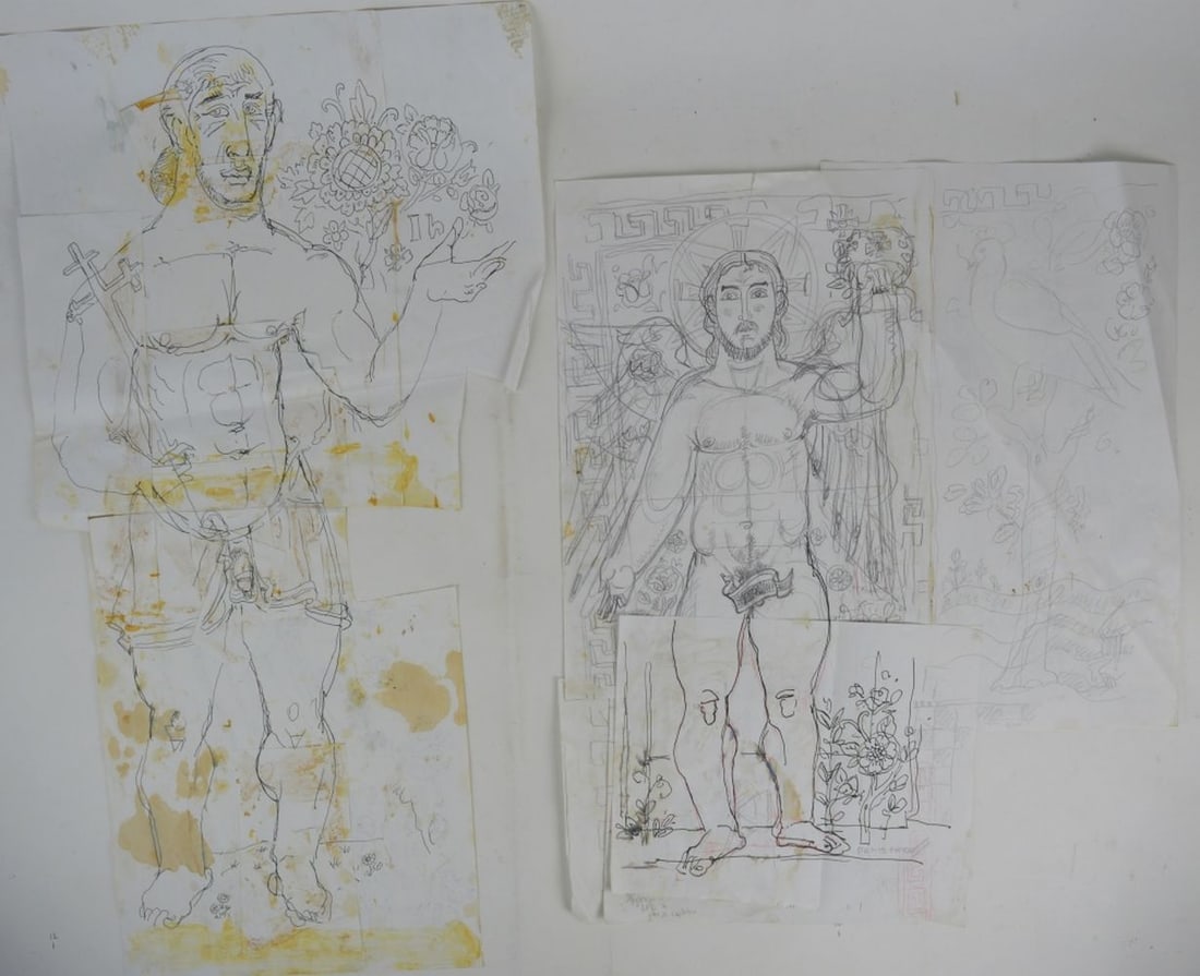 2 PEMBERTON DRAWINGS SIGNED (1 of 7)