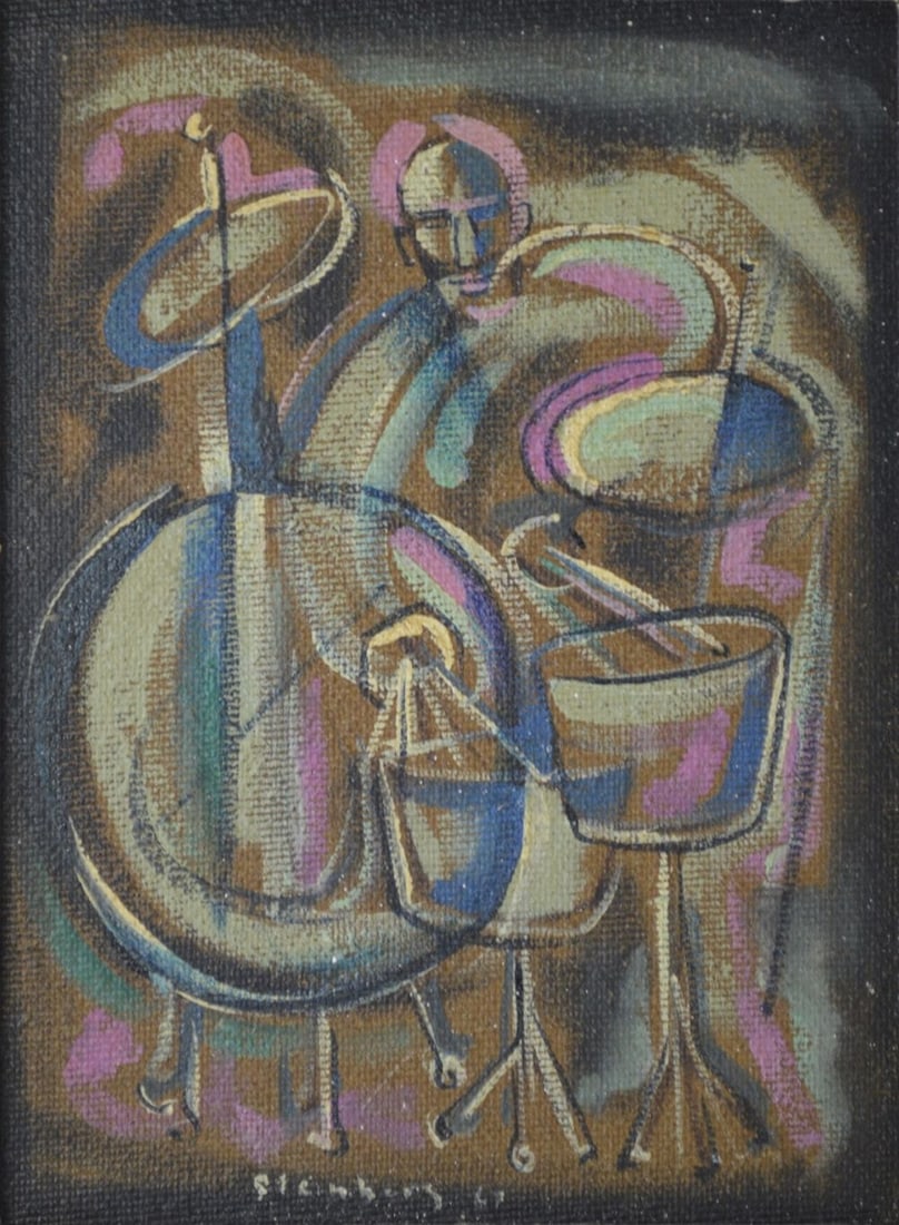 MODERN ABSTRACT PAINTING SIGNED (1 of 5)