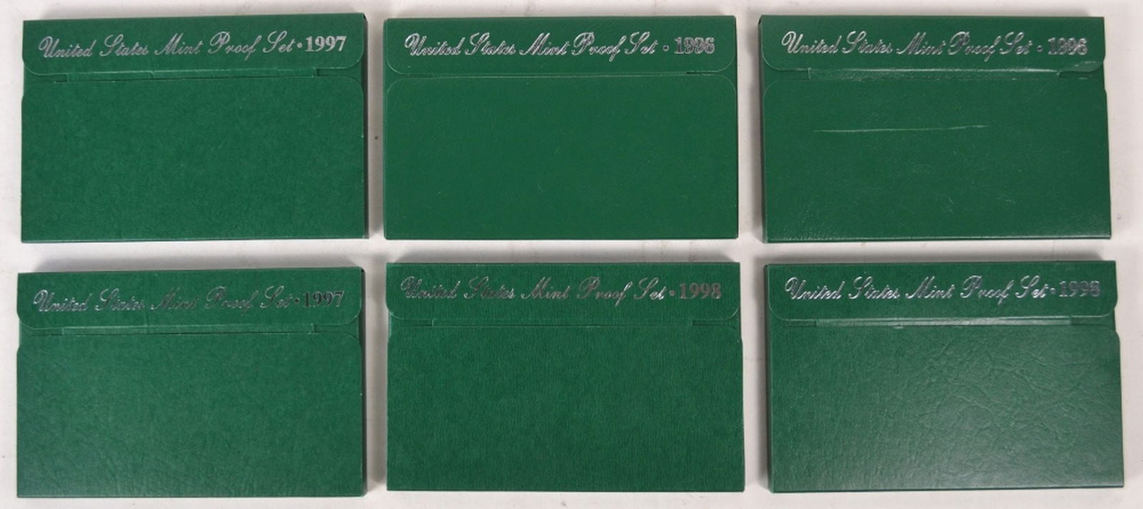 LOT 6 US MINT PROOF SETS 1996-1998 (1 of 4)