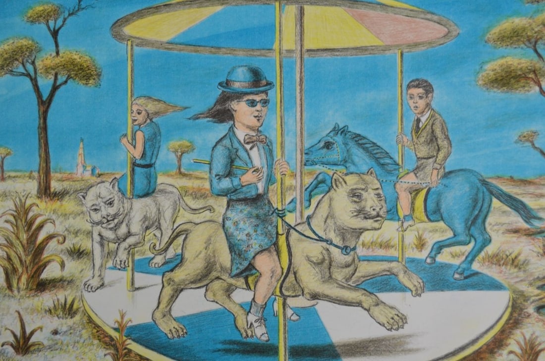 FRENCH SCHOOL LITHOGRAPH (1 of 4)