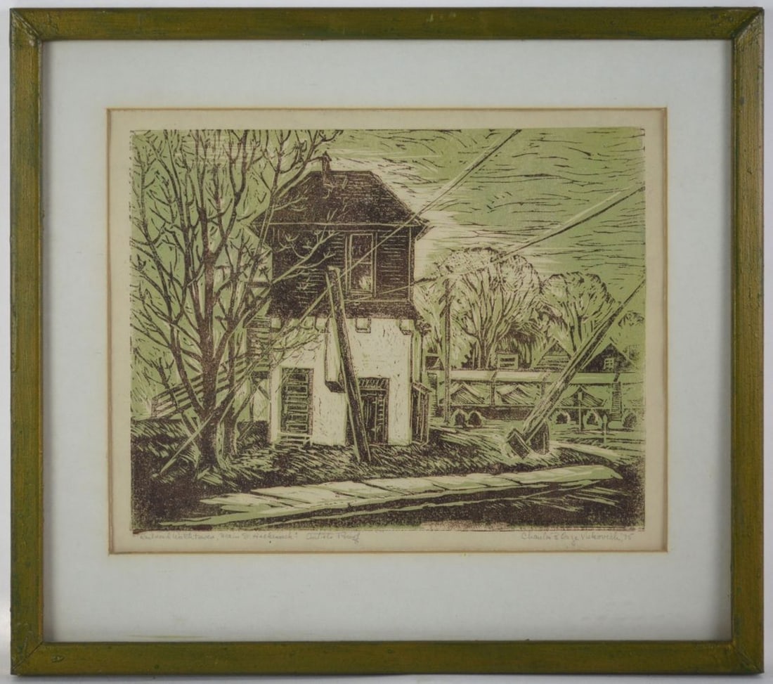 CHARLES VUKOVICH ORIGINAL PRINT SIGNED FRAMED (1 of 7)