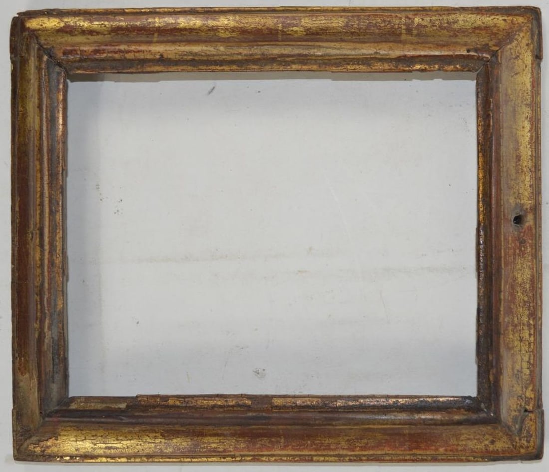 ANTIQUE CARVED AND GILT PAINTING  FRAME (1 of 5)