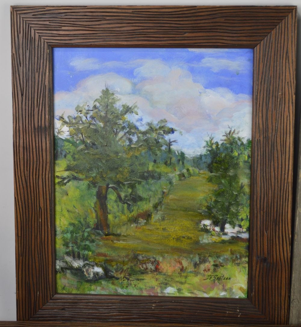 4 CONTEMPORARY SIGNED PAINTINGS FRAMED (1 of 7)