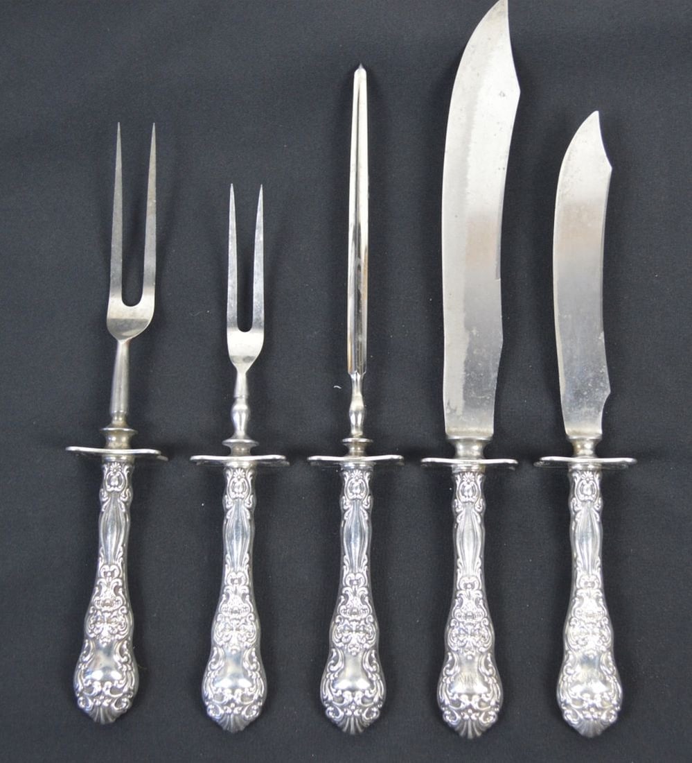 DOMINICK HAFF STERLING SILVER CARVING GROUPING (1 of 5)