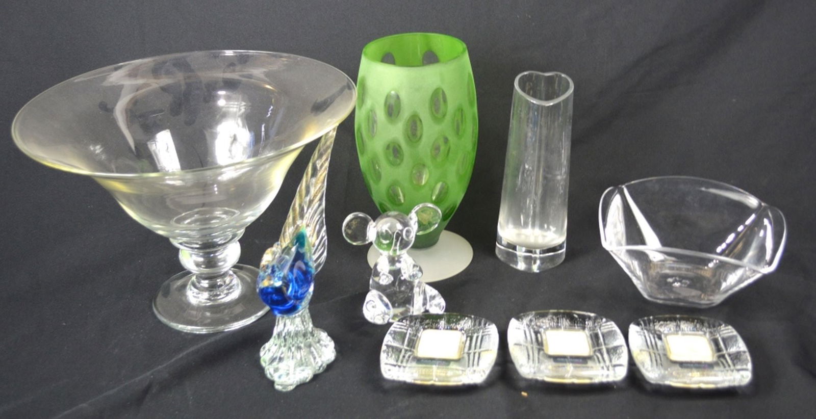 CRYSTAL GLASS LOT INCLUDING SIMON PIERCE (1 of 6)