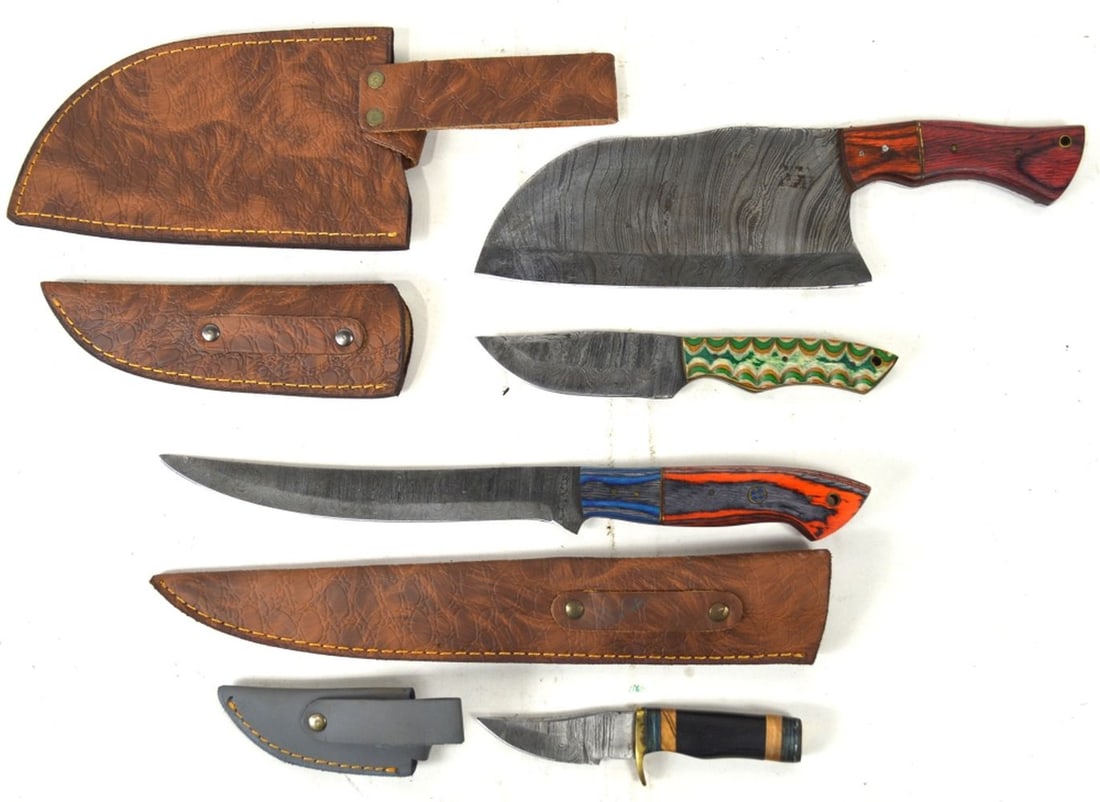 4 KNIVES WITH DECORATED HANDLES (1 of 5)