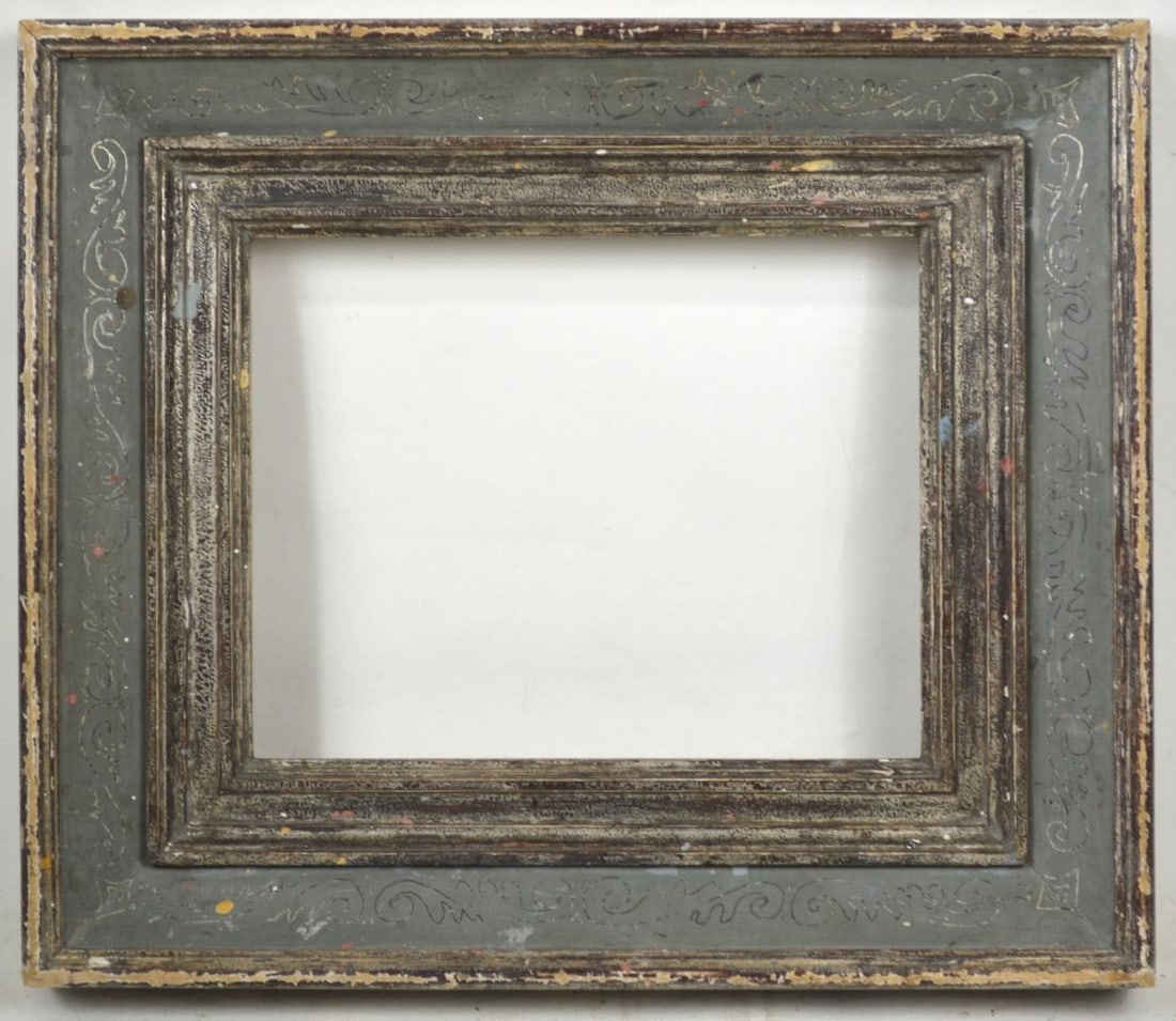 ITALIANESQUE SCRAFFITO & SILVER GILT FRAME (1 of 5)
