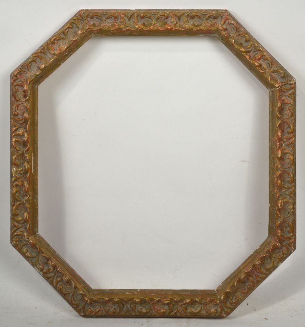 OCTAGONAL FRAME SPANISH 18TH C DESIGN (1 of 4)