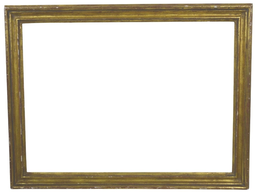 GILTWOOD ITALIAN FRAME: A giltwood Italian frame by Heydenryk C. 1950's. House of Heydenryk label, verso. Measures: 27 1/2" x 21" Rabbet: 24" x 1 1/2"