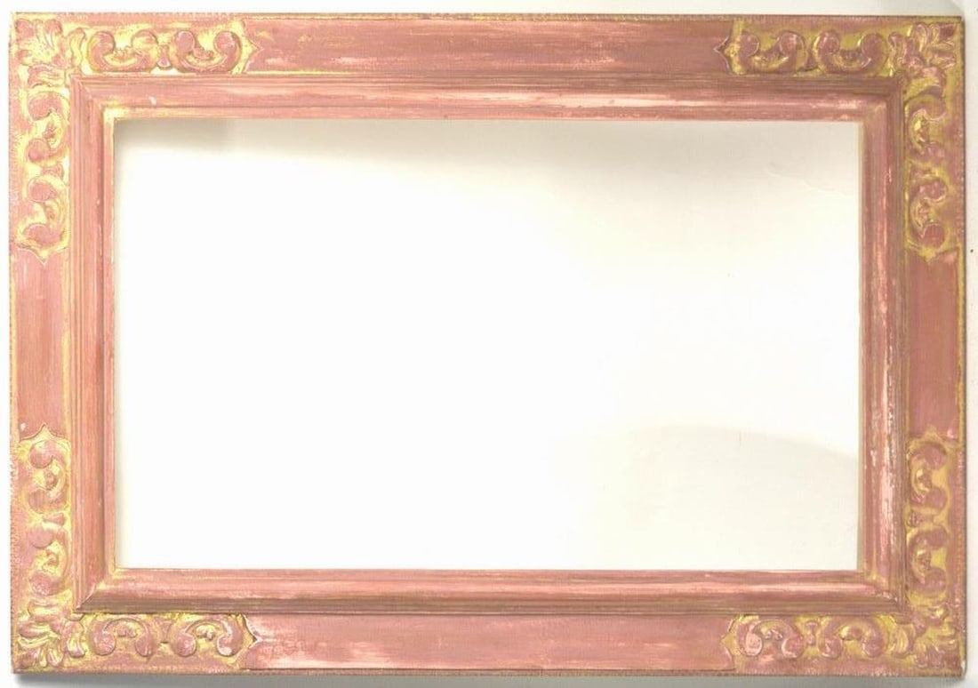 BAROQUE CARVED & PARCEL GILT FRAME (1 of 6)
