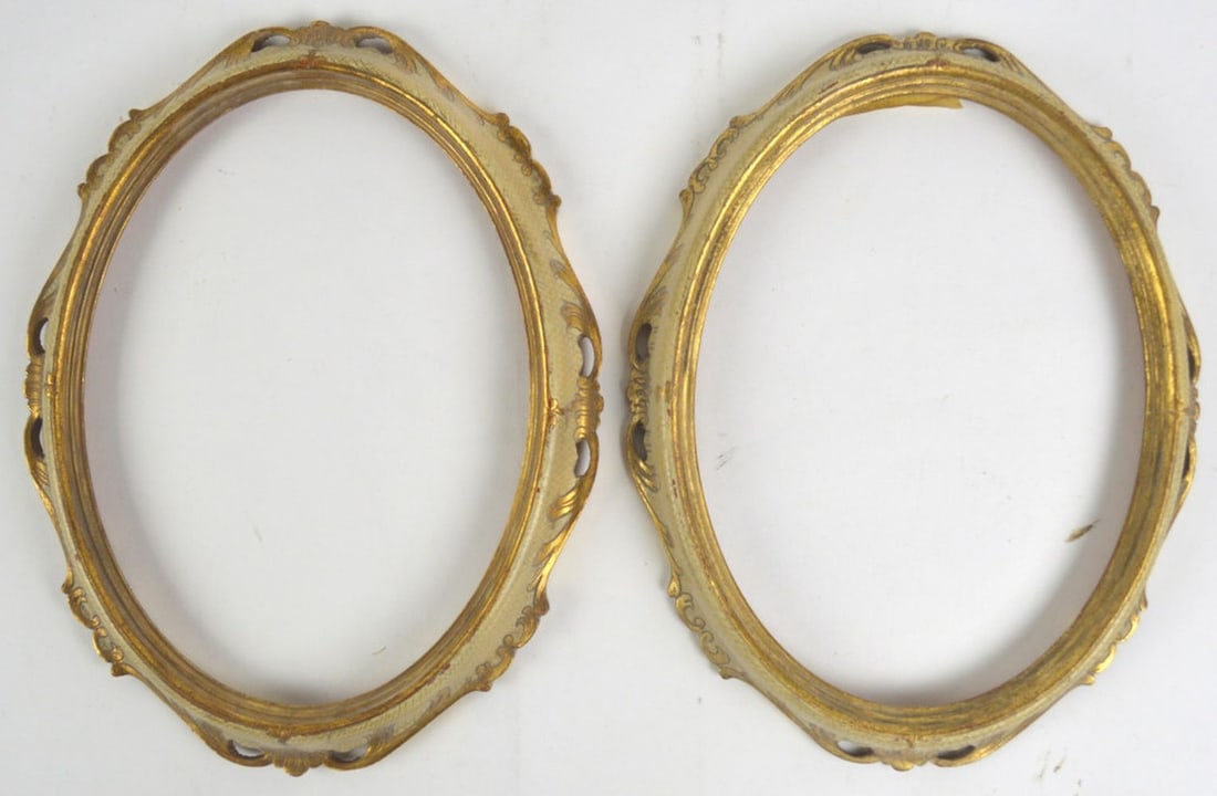 PAIR ANTIQUE FRENCH AESTHETIC FRAMES (1 of 5)