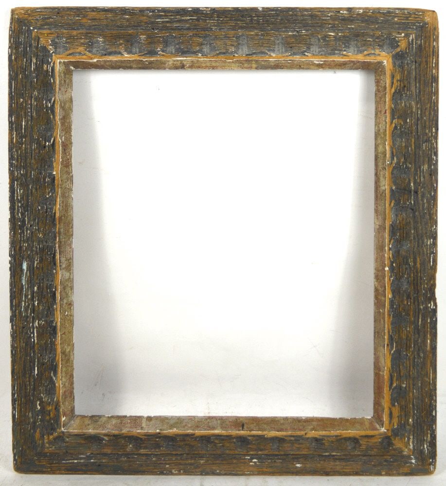 AMERICAN MODERNIST CARVED & SILVER GILT EDGE FRAME (1 of 5)