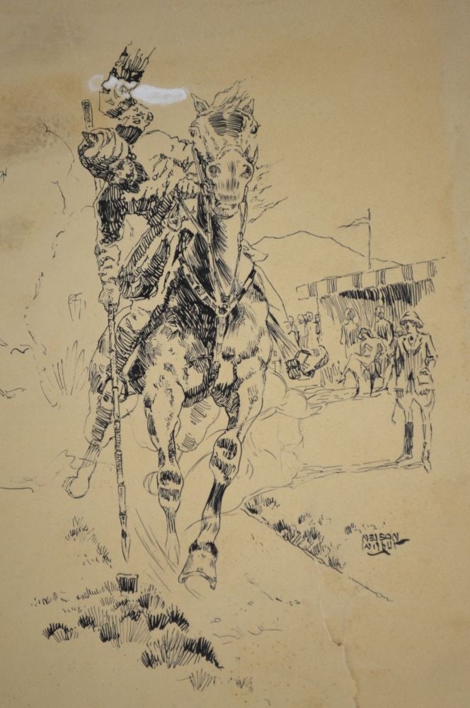 4 LAWRENCE WILBUR HORSE SKETCHES / DRAWINGS SIGNED (1 of 10)