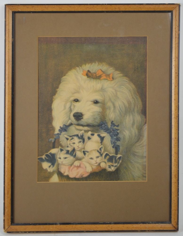 CARL REICHERT "THE POODLE'S FRIENDS" PRINT (1 of 4)