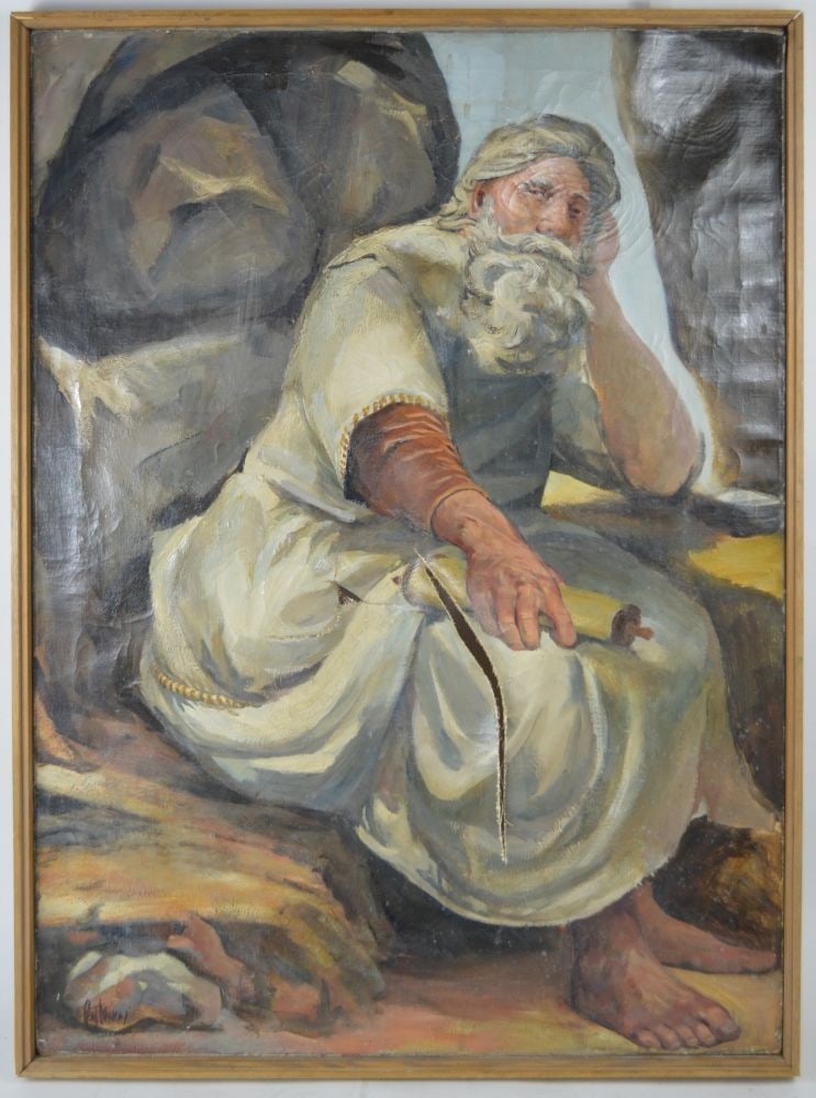 OLD MASTER BIBLICAL STYLE PAINTING (1 of 5)